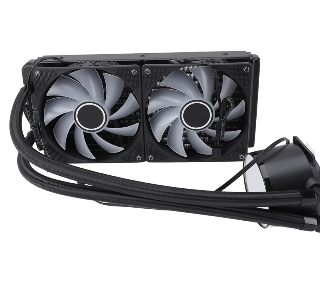 240mm ARGB CPU Liquid Cooler, Integrated Double PWM Fan with Large and Low Noise, for LGA 1150 1151 1155 1156 1200 1700 2011 2066 and AM4 AM5
