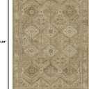8x10 Area Rug Washable Rug for Living Room Bedroom Non Slip Carpet Brown