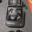 Warmco USB Desk Fan 2Pack, USB C Corded Powered Personal Fan(No battery), Strong Airflow, 3 Speeds Wind Small USB Desktop Fan With 180 Tilt Folding for Home Office Table Black