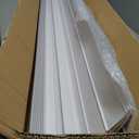 CroBlissful 2 Set 6 x 6 x 48" Post Sleeve Vinyl Post Wrap (Actual 5.5 x 5.5") Weatherproof Outdoor White Porch Column Wraps for Lasting Easy Installation on Patio Fence Mailboxl(Smooth Design)