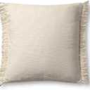 Loloi Magnolia Home by Joanna Gaines Jett Collection PMH0063 Ivory 22'' x 22'' Cover Only Pillow