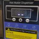 Commercial Hot Water Dispenser Commercial Water Boiler Electric Countertop Hot Water Machine Black 30L(8GAL)/Hour Step-heating Temperature Control 86-212F for Boba Tea Coffee Office Restaurant 1600W