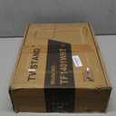 Rfiver Swivel Floor TV Stand with Mount for 28-60 inch TVs up to 88 lbs, Height Adjustable Tall TV Stand with Wood Base, Saving Space Design for Bedroom, Living Room and Corner, White