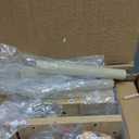 RUSTOWN Rattan Bathroom Wall Cabinet, Modern Boho Medicine Cabinet with Two Arched Rattan Doors, Over The Toilet Storage Cabinet with Adjustable Shelf and Towel Bar for Bathroom (Natural, Small)