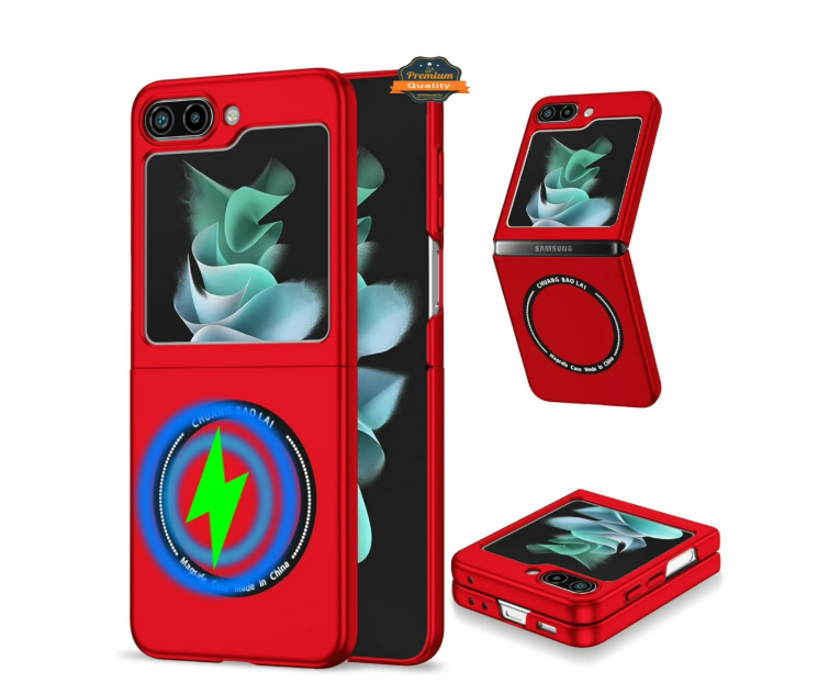 Magnetic Case For Samsung Galaxy Z Flip 6, Red