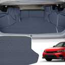 Cargo Mat & Backrest Mat for 2022-2025 Honda Civic Sedan Only - Custom Fit PU Leather Cargo Liner and Rear Seats Back Protector with Side Panels All Weather Trunk Mat Cargo Tray Civic Accessories