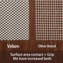 Veken Non Slip Rug Pad Gripper 2x8 Ft, Carpet Liner for Hardwood Floors and Finishes, Under Area Rugs Anti Skid Mat, Keep Rugs Safe and in Place