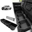VaultsOnWheels Under Seat Storage Box Compatible with 2026 2025 2024 2023 2022 2017-2021 Honda Ridgeline Accessories Custom Fit Durable Detachable Rear Underseat Organizer