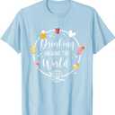 Drinking Around The World T-Shirt, Baby Blue, L