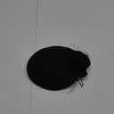 Wool Fascinator Pillbox Hat Winter British Wool Felt Hat for Women Wedding Church Hat Flower Fedoras (2006 Black)