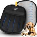 2 x Pet Hair Remover Glove Reusable Electrostatic Pet Hair Removal Glove for Furniture, Carpet & Car Upgraded Design Cat & Dog Hair Mitt for Cleaning (Black)