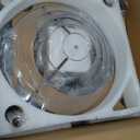 42" Dimmable LED Ceiling Fan with Light Crystal Chandelier Fan with Remote Control Noiseless Reversible Motor for Bedroom Living Room Study Kitchen Dinning Room (Nickel)