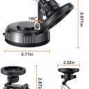 Miracase for MagSafe Car Mount[3600gf Strong Magnet & 89+LBS Suction Base]Vacuum Magnetic Phone Holders for Your Car, 360 Adjustable Dashboard & Windshield Mount with Dash Accents for All Smartphones