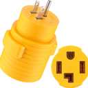 Kanayu NEMA 5-15P to 14-30R 15 Amp Dryer Adapter, 15 Amp 3 Prong Male to 30 A 4 Prong Female Receptacle, Household Socket to New Dryer, ONLY for 120V Device