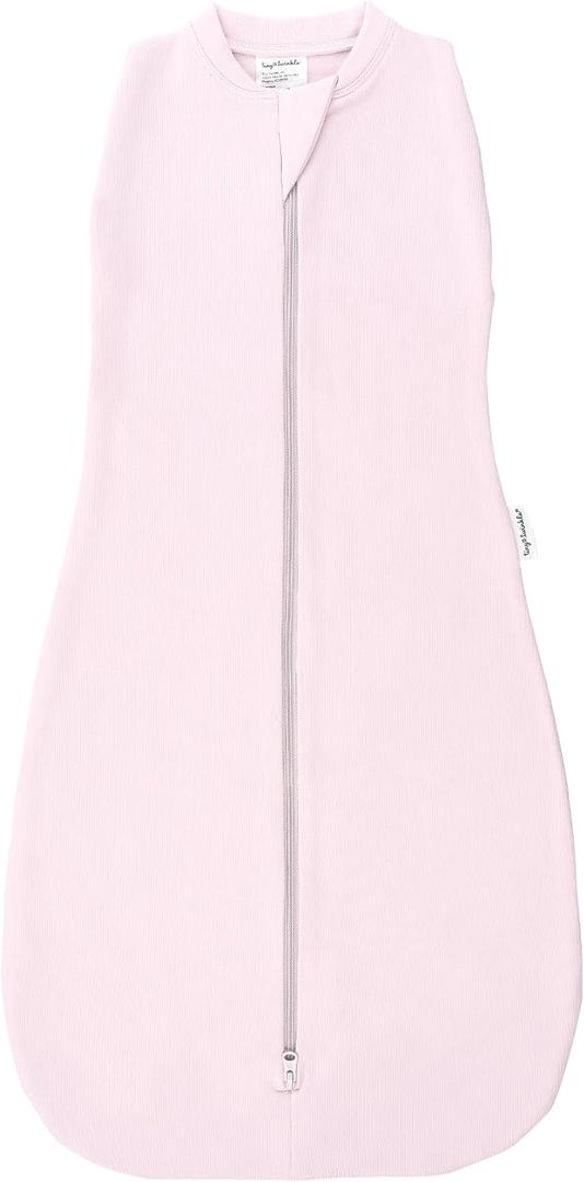 Tiny Twinkle Baby Sleep Sack 3-6 Months 1.0 TOG, Cotton & Elastane Wearable Blanket, Swaddle Transition Micro-Fleece, Machine Washable (Orchid)