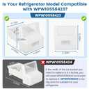 Upgraded WPW10558423 for Whirlpool Ice Maker Replacement, Compatible with Whirlpool Kenmore Maytag Amana IKEA Refrigerator, Refrigerator Ice Bucket Replacement with Whirlpool Replacement Ice Maker