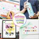 8 x 1200 Pack Foil Metallic Star Stickers, Holographic 10 Colors Small Star Stickers for Kids Reward, School, Home, Bar, DIY and Office Decoration, 0.6" Diameter