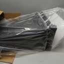 26" Tall Metallic Planter Set of 2, Black Taper Planters with Removable Partition Drainage Holes, Large Outdoor Planter for Front Porch, Garden, Patio, Balcony, Classic Estate Design, All-Weather Use