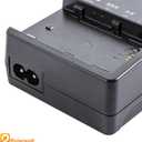 LP-E6 Charger for Canon LC-E6 LC-E6E LC-E6N LP-E6NH Battery EOS 90D 80D 70D 60D 60DA / 7D 6D 5D Mark II 5D Mark III 6D 5D Mark IV / 5Ds 5DSR EOSR1 R5 R5C R6 R7 / R5 R6 Mark II Cameras Power