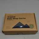 KeaBabies Baby Wrap Carrier - All in 1 Original Baby Carrier Newborn to Toddler Sling, Easy to Wear, Hands Free Bonding, Lightweight, Breathable Infant Wraps (Trendy Black) (One Size (Pack of 1))