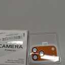 CloudValley for iPhone 17 Pro Max Camera Lens Protector Glitter - Bling Camera Cover with 9H [Anti-Scratch & Easy Install], Metal Ring Decoration Accessories, Glitter Cosmic Orange