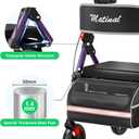 Walkers for Seniors, Rollator Walker with Seat, Walkers for Seniors with seat, 350 lb Capacity,with 8'' Big Wheels, Rolling Walker (Purple)