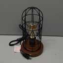 Touch Control Table Lamp, Industrial Bedside Lamp with 3 Way Dimmable, Small Nightstand Vintage Metal Cage Desk Lamps, Steampunk Table Lamps for Bedroom, Living Room, Kitchen (Bulb Included)