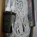 Smart Christmas Snowflake Icicle Lights, 33FT 384 LED 32 Drops, APP Remote Control Plug in 16 Million Colors, Curtain Lights Connectable, String Lights with Timer & Music Sync for Xmas Decor