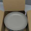 Homienly Dinner Plates Set of 8 Premium Wheat Straw Plate Alternative for Plastic Plates Lightweight Round Plate Set Microwave and Dishwasher Safe Plates for Kitchen Unbreakable (Grey, 10 inch) (Gray)