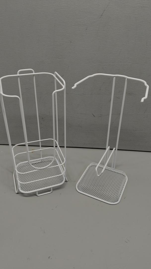 White Bathroom Organizers