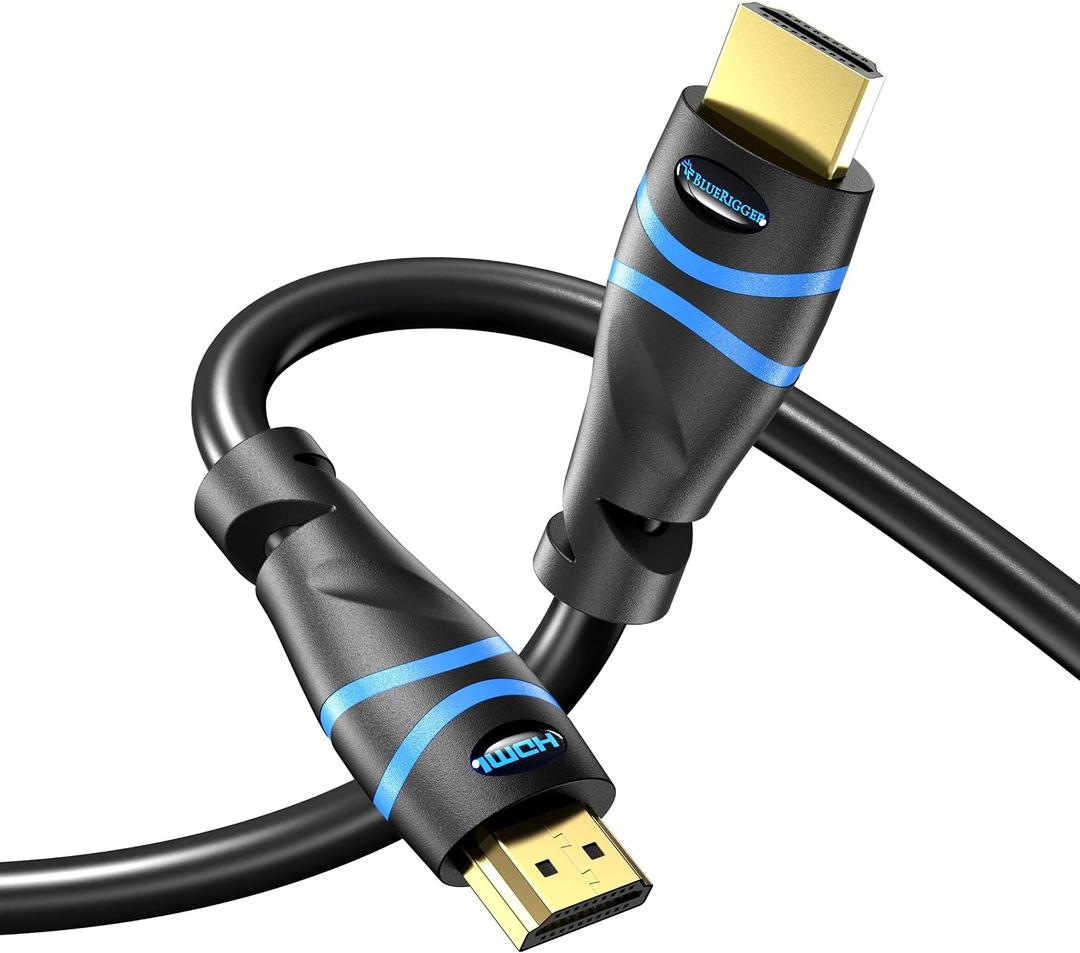 BlueRigger 8K HDMI Cable 6 FT - 5 Pack (8K 60Hz, 4K 120Hz, 48Gbps HDMI Cord, HDR10+, High Speed HDMI Cable 8K with Ethernet, eARC, 3D, HDCP 2.3) - Compatible with PS5, Xbox, Roku, Apple TV, Switch, PC