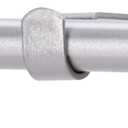Standard Decorative Window Curtain Rods 30 to 45 Inch,5/8 Inch Diameter Small Curtain Rod Set, Heavy Duty Drapery Rods with Brackets (Silver)