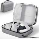 Hard Carrying Case with Type-C Charging Cable, Compatible with Meta Quest 3S, Quest 3, Quest 2, Vision Pro