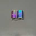 2 Rolls Holographic Thermal Labels 1.96" Pink& Blue Circle Custom Sticker for Phomemo M110/M220/M120/M200 Label Maker Printer Waterproof Address Label Paper for DIY,Logo,Price,Barcode