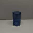 ARIAMOTION Glass Hurricane Candle Holders Bulk for Pillar Blue Seeded Bubbles Cylinder Table Centerpiece Modern Rustic Vases Home Decor 10" 7" 4" Set of 3