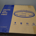 Ceiling Fans with Lights and Remote, 6 Winds Speeds, 20” Low Profile Ceiling Fan 3000-6000K Dimmable LED Light for Bedroom, Living Room, Dining Room, and Kitchen