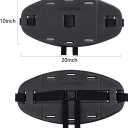 Kayak Seat Back, Sit On Top Kayak Backrest, Adjustable Cushioned Kayaking Support Back Pad Band (Dark Black)