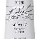 M. Graham 2-Ounce Tube Acrylic Paint, Cobalt Blue (22-090) (2 Fl Oz (Pack of 1))
