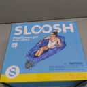 SLOOSH Premium Inflatable Pool Floats Lounger Adult, Fabric Pool Floaties Lounge with Cup Holders Backrest Recliner for Pool Party