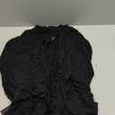 Zeagoo Women's Open Front Cardigan 3/4 Sleeve Draped Ruffles Soft Knit Sweaters S-3XL (Black)