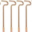 Bedroom/Bathroom Door Steel Emergency Release Tool Compatible with Kwikset Interior Levers and Knobs (6), Gold Color