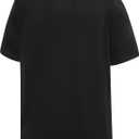 YWIES Mens Button Down Plain Baseball Jersey, Blank Softball Team Uniform, Hip Hop Hipster Short Sleeve Active Shirts (Black, M)