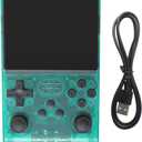 Upgraded Handheld Game Console R40S Pro 3.5 in IPS Screen 256G with 30000 Classic Games Built-in 45 Emulators, Green Retro Game Console 3800mAh Dual Joysticks by Suifaqi