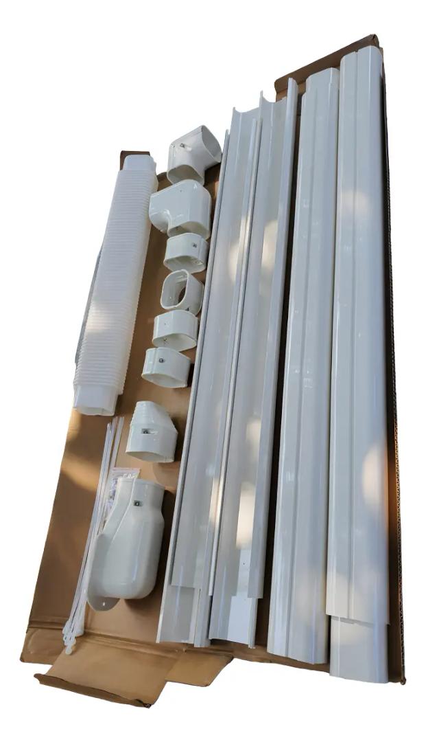 Decorative PVC Mini Split Tubing Cover Kit (8 cm x 4 m)