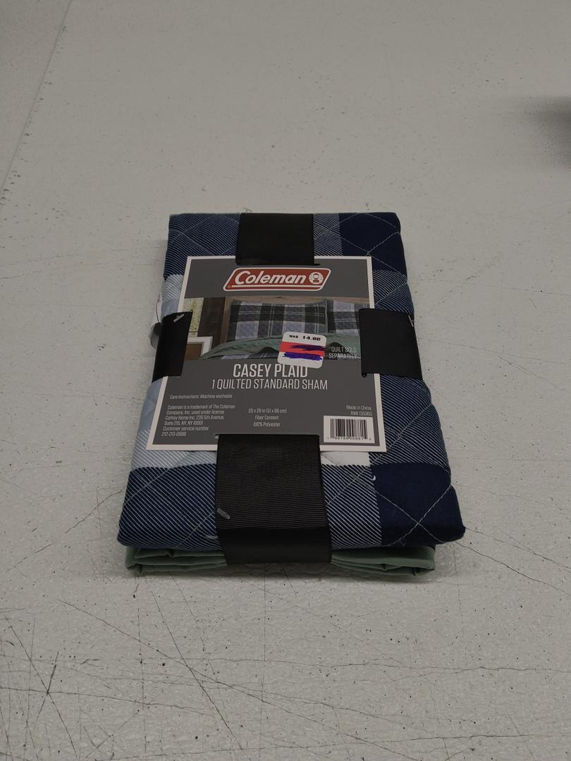Coleman Casey Plaid 1 Quilted Standard Sham 20x26in