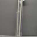 Kenney Rachel Fluted Ball Window Curtain Rod, Adjustable 28-48 Inch, Antique White