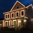 Novelty Lights 25 Pack C9 LED Bulbs, Dimmable Faceted Outdoor LED Christmas Lights Replacement Bulbs, Warm White E17 Base, 0.5w