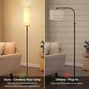 Cordless Floor Lamp for Living Room, with 3 Color Temperature and Pull Cord Switch, 8000mAh Battery Operated Portable Rechargeable Modern Standing
