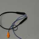 HomeSpot Noise Reduction Wireless Neckband Headphones with Qualcomm aptX HD, 27dB NRR, CVC Noise Cancelling Mic & Controls and 20H Playtime for Work Safety OSHA Compliant - Blue Wire Orange Earbuds