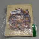 Jigfoxy Wooden Puzzles for Adults, Halloween Cottage Wood Puzzles Adult, Unique Animal Shape Wooden Jigsaw Puzzles for Adults, Birthday Gifts for Puzzle Lovers, Family, Friend (M-11.4*10.4in-185pcs) (Bear's House)